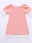 cheap New Arrivals-Mommy and Me Clothing Set Color Block Pink Matching Outfits