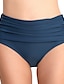 cheap Bottoms-Women&#039;s Beach Bottom Swimsuit High Waist Purple Royal Blue Black Navy Blue Swimwear Bathing Suits
