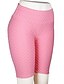 baratos Shorts-Mulheres Imprimir Calças Cor Sólida Cintura Média Delgado Verde Branco Preto Roxo Rosa S M L XL