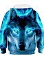 cheap Boys&#039; Hoodies &amp; Sweatshirts-Kids Boys&#039; Hoodie &amp; Sweatshirt Long Sleeve Color Block 3D Print Blue Children Tops Basic Streetwear