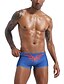 cheap Pants-Men&#039;s Swimwear Beach Bottom Bottoms Swimsuit Lace up Print Abstract Tropical Light Blue Pink Black Royal Blue Orange Swimwear Bathing Suits Sporty