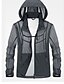 cheap Men&#039;s Jewelry-Men&#039;s Jacket Daily Regular Coat Hooded Regular Fit Jacket Long Sleeve Solid Colored Army Green Light gray Dark Gray