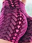 abordables Shorts-Femme Basique Legging Géométrique Imprimé Taille haute Violet Noir S M L / Mince