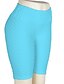 abordables Shorts-Femme Imprimer Pantalon Couleur Pleine Taille médiale Mince Vert Blanche Noir Violet Rose Claire S M L XL