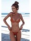abordables Bikinis-Mujer Bañadores Bikini Traje de baño Acordonado Rosa Vino Negro Gris Blanco Bañadores Trajes de baño / Sujetador Acolchado