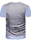 abordables Tank Tops-Homme Chemise T shirt Tee Graphic Abstrait 3D Col Rond Vêtement Tenue 3D effet Travail Sortie Manche Courte Imprimer Vêtement de rue Entreprise