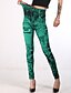 cheap Graphic Chic-Women&#039;s Skinny Polyester Print Light Green Red Sporty Mid Waist Yoga Gym