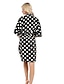 cheap Pajamas-Women&#039;s Polyester / Cotton Normal Deep V Robes Gown Pajamas Polka Dot