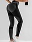 abordables Sport Athlétisme-Femme Basique Legging Bloc de Couleur Imprimé Taille médiale Noir Violet Vert S M L