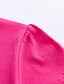 preiswerte Kleider für Mädchen-Kinder Wenig Mädchen Kleid Einhorn Regenbogen Karikatur Einfarbig Druck Blau Fuchsie Knielang Kurzarm nette Art Süß Kleider Kindertag Normale Passform