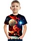 economico T-shirt e camicie bambino-Giornata universale dell&#039;infanzia Da ragazzo 3D Pop art Color Block Stampa 3D maglietta T-shirt Manica corta Stampa 3D Estate Streetwear Essenziale Informale Poliestere Rayon Bambino 2-12 anni