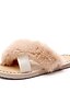 cheap Women&#039;s Slippers &amp; Flip-Flops-Women&#039;s Slippers &amp; Flip-Flops Furry Feather Fuzzy Slippers Flat Heel Round Toe Daily PU Summer Green Black Pink