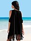 cheap Cover-Ups-Women&#039;s Swimwear Cover Up Swimsuit Letter Black White Swimwear Bathing Suits