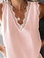 preiswerte Damenmode-Damen Bluse Muskelshirt Solide Langarm V-Ausschnitt Oberteile Weiß Rosa Armeegrün