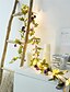 cheap LED String Lights-1pc Fairy Flower Leaf Garland String Lights Copper Wire 2m 20 Led AA Battery Powered Holiday Wedding Xmas Forest Party Decor Lamp