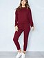 cheap Jumpsuits &amp; Rompers-Women&#039;s Basic Color Block Causal Daily Two Piece Set Hoodie Tracksuit Pant Loungewear Jogger Pants Drawstring Tops