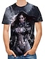 cheap Tank Tops-Men&#039;s T shirt Shirt Graphic Round Neck Print Tops Dark Gray