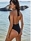 cheap One-Pieces-Women&#039;s Swimwear One Piece Plus Size Swimsuit Black Bathing Suits