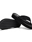 preiswerte Women&#039;s Slippers &amp; Flip-Flops-Damen Hausschuhe &amp; Flip-Flops Flip Flops Flacher Absatz Offene Spitze Alltag Minimalismus Heim Täglich Wanderschuhe Polyester Einfarbig Sommer Schwarz