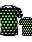 billige New Arrivals-Nytt År T-skjorte Familiestil Geometrisk Trykt mønster Blå Lilla Gul Kortermet Matchende antrekk