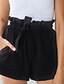 cheap Bottoms-Women&#039;s Sporty Elastic Waistband Pocket With Belt Shorts Pants Casual Beach Solid Colored Mid Waist Black Green Light gray Brown Beige S M L XL XXL