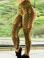 abordables Graphic Chic-Femme Basique Legging Rayé Imprimé Taille médiale Noir Violet Jaune S M L / Mince