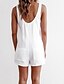 abordables Jumpsuits &amp; Rompers-Mujer Blanco Mono Un Color