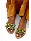 cheap Sandals-Women&#039;s Sandals Flat Sandals Daily Summer Flat Heel Open Toe PU Loafer Yellow