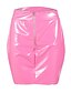 baratos Skirts-Mulheres Roupa Diária Básico Saias Sólido Rosa