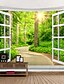 cheap Home Textiles-Window Landscape Wall Tapestry Art Decor Blanket Curtain Picnic Tablecloth Hanging Home Bedroom Living Room Dorm Decoration Polyester Forest
