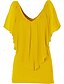 cheap Tops &amp; Blouses-Women&#039;s Blouse Eyelet top Shirt Solid Colored Layered Cut Out Asymmetric V Neck Tops Blue Purple Yellow