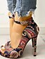 cheap Sandals-Women&#039;s Sandals Heel Sandals Daily Summer Stiletto Heel Open Toe PU Buckle Dark Blue