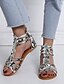 cheap Sandals-Women&#039;s Sandals Flat Sandals Animal Print Furry Feather Daily Summer Flat Heel Open Toe Roman Shoes PU Zipper Black White Pink