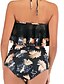 cheap Tankini-Women&#039;s Tankini Swimsuit Floral Black Swimwear Bathing Suits / Padded Bras