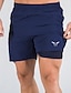 cheap Running &amp; Jogging Clothing-Men&#039;s 2 in 1 Running Shorts Gym Sportswear Quick Dry