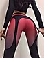 cheap Graphic Chic-Women&#039;s Basic Legging Solid Colored Color Block Mid Waist White Red S M L