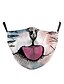 abordables Masque buccal pour enfants-1 PCS Enfants Garçon / Fille Actif / basique Bande dessinée / Animal Polyester Masque Blanche / Noir / Bleu Taille unique
