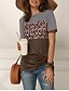 abordables T-shirts-T-shirt Femme du quotidien Bloc de couleur Manches Courtes Col Rond Vert Bleu Rose Claire Hauts Standard