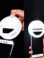 abordables Lumières d&#039;anneau-Rond Veilleuse LED Lumière intelligente à LED 3 modes Intensité Réglable Lumière selfie Piles AAA alimentées 1 pc