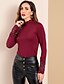 cheap Tops &amp; Blouses-Blouse Women&#039;s Solid Colored Daily 3/4 Length Sleeve Tops Basic Elegant Wine