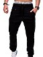 abordables Pants-Homme basique Joggeur Toute la longueur Pantalon Couleur Pleine Taille médiale Ample Noir Kaki Vert Gris Foncé Blanche S M L XL 2XL