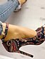 cheap Sandals-Women&#039;s Sandals Heel Sandals Daily Summer Stiletto Heel Open Toe PU Buckle Dark Blue