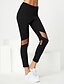 cheap Sport Athleisure-Sporty Basic Women&#039;s Sweatpants Pants Solid Colored Black