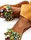 cheap Sandals-Women&#039;s Sandals Flat Sandals Daily Summer Flat Heel Open Toe PU Loafer Yellow