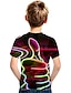 cheap Boys&#039; Tees &amp; Blouses-Unisex Rainbow 3D Print T shirt for Kids