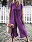 cheap Jumpsuits &amp; Rompers-Women&#039;s Gray Purple Royal Blue Jumpsuit Solid Colored / Wide Leg
