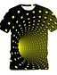 abordables Camisetas y camisas para niños-Niños Bebé Chico Camiseta Manga Corta de impresión en 3D Bloques Geométrico 3D Estampado Azul Piscina Morado Rojo Niños Tops Verano Activo Básico Chic de Calle Navidad