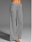 abordables Pantalons femme-Femme Ample Grandes Tailles Coton Lin Noir Blanche Uni Taille médiale Intérieur Casual Eté Printemps