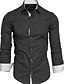 cheap Men&#039;s Shirts-Men&#039;s Shirt Dress Shirt Collar Spread Collar Solid Color White Black Navy Blue Royal Blue Red Long Sleeve Plus Size Daily Work Slim Tops Business / Spring / Fall