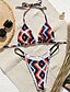 cheap Bikini-Women&#039;s Tankini Swimsuit Geometric Normal Swimwear Bathing Suits Orange